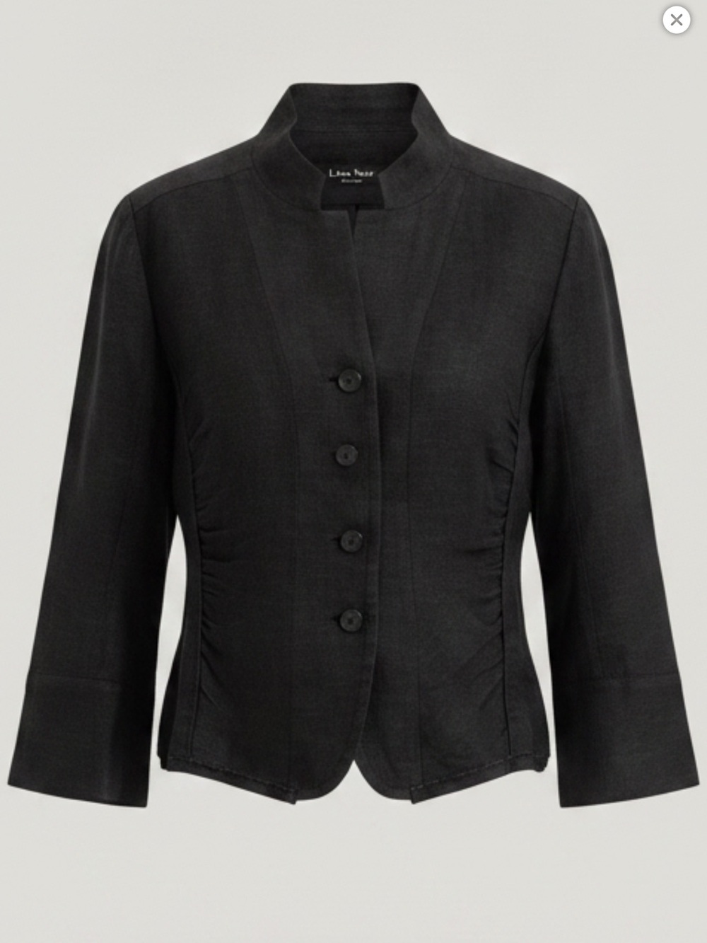 Luda Baday Black Button-Front Women's Jacket